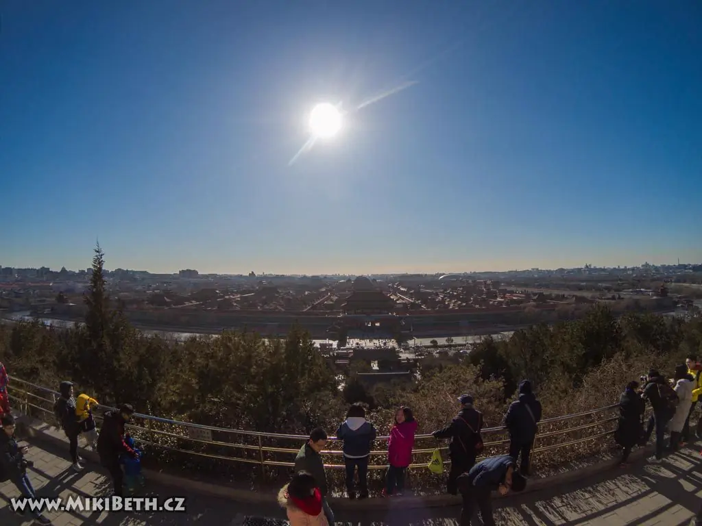 Výhled z Jingshan parku