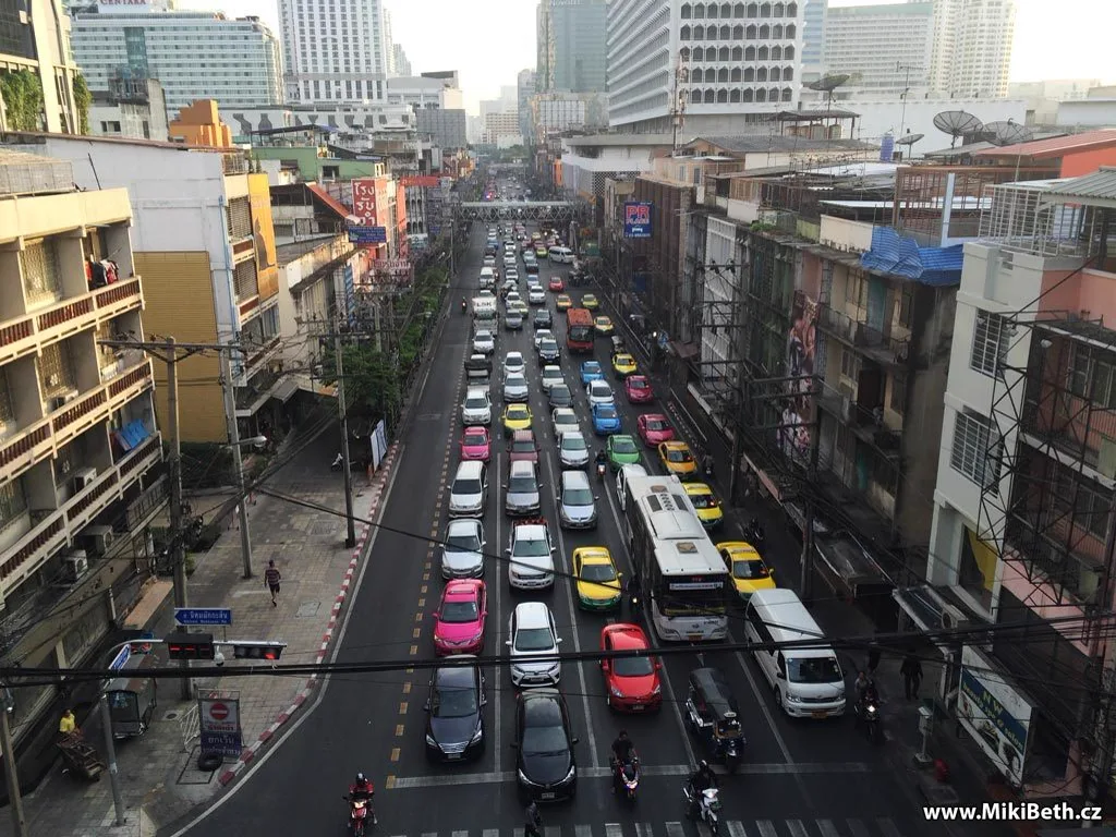 dopravní zácpa bangkok